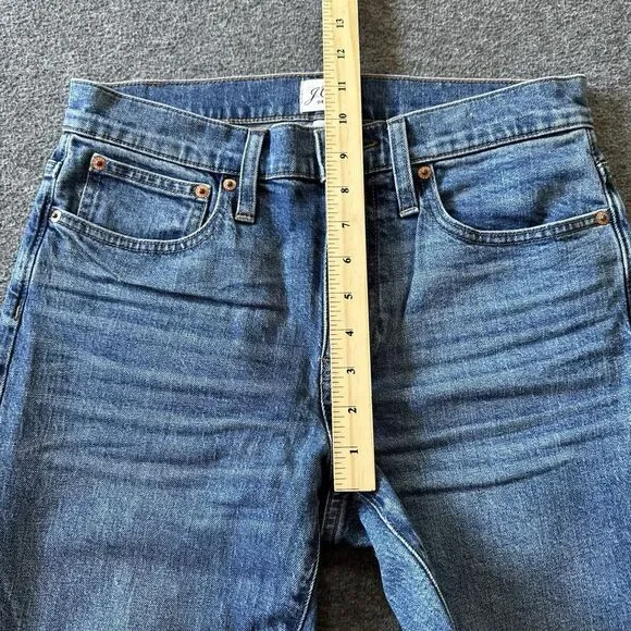 J. Crew Blue Denim Slim Boyfriend Fit Jeans Womens Mid-Rise Casual Size 27 - Picture 8 of 9
